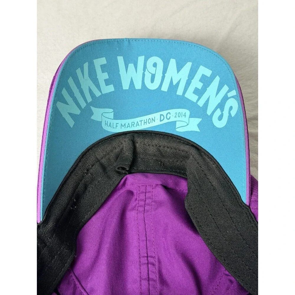 Nike Featherlight Strapback Hat Cap Women’s Marathon 2014 DC Purple Eagle